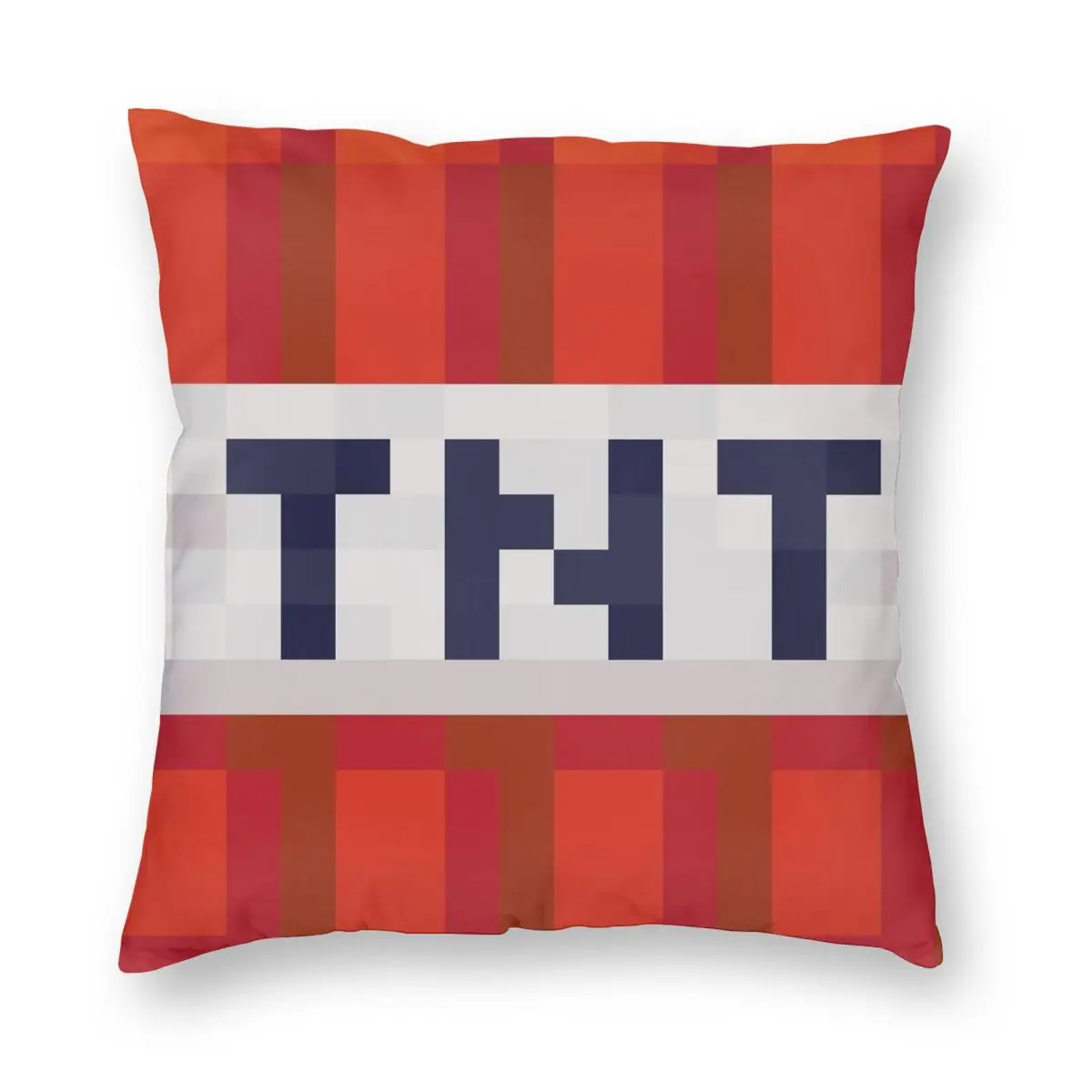 TNT Block Square Pillowcase Polyester Linen Velvet Pattern Zip Decorative Throw Pillow Case Car Cushion Cover 45x45