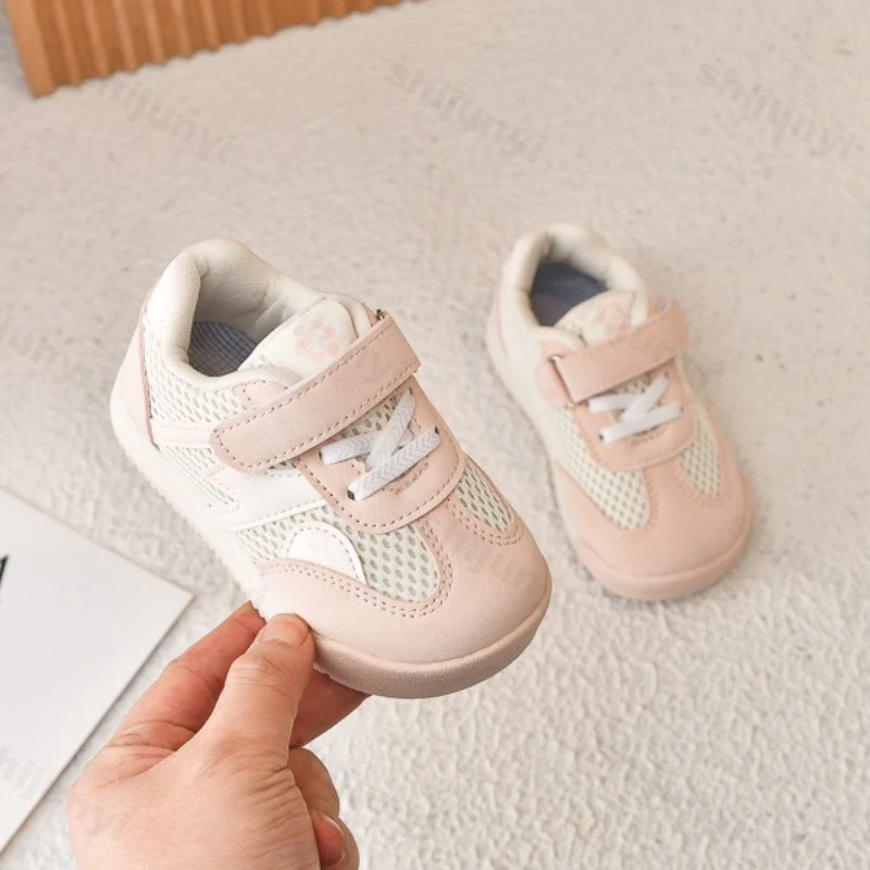 أحذية ربيع 2025 للأطفال غير قابلة للانزلاق، أحذية كاجوال شبكية قابلة للتنفس ونعل ناعم، أحذية رياضية خفيفة الوزن ومريحة ومحظلة الألوان #3