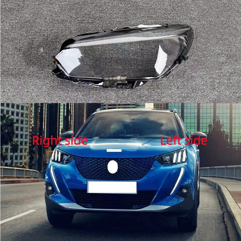 For Peugeot 2008 2020 2021 2022 2023 Headlight Shell Replacement Headlight Cover Headlamp Lens Headlight Glass