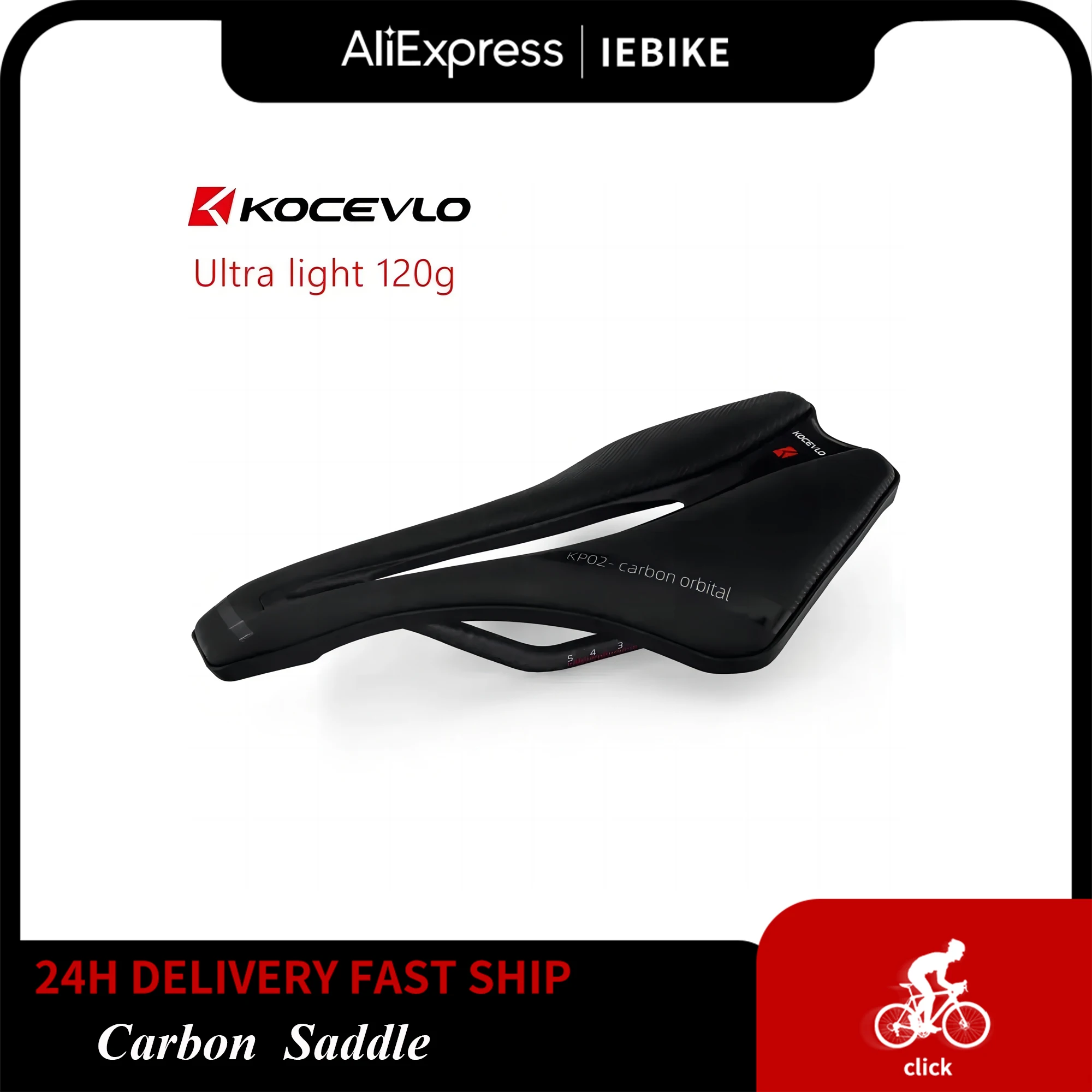 

KOCEVLO Dimension 143 Carbon Saddle Ultralight 120g Breathable Comfortable Seat Cushion Bike Racing Saddle Carbon Rails