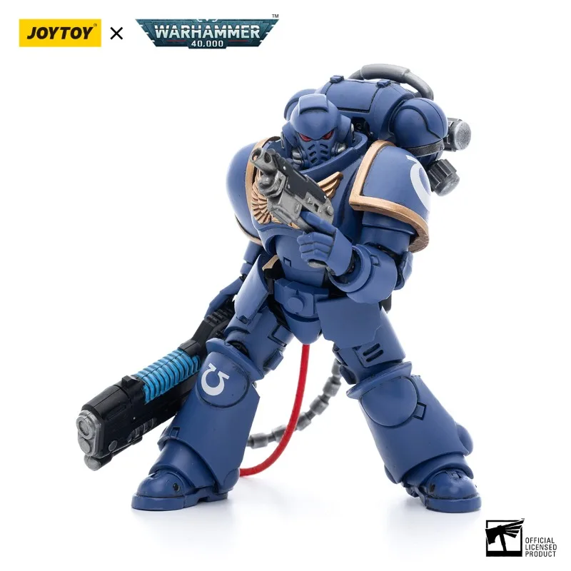 JOYTOY Warhammer 40k Action Figure 1/18 Ultramarines Hellblasters Sergeant Ulaxes Brother Paxor Anime Militaire Model Speelgoed Gift