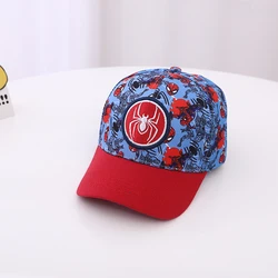 Children's Baseball Caps 2024 Autumn New Kids for Baby Boys Spring Summer Sun Hats Cartoon SPIDERMAN Toddler Peaked Cap