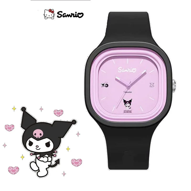 Sanrio Hello Kitty Children\'s Watch Junior High School Watch Kuromi Student Yuguigou Melody Girl Children\'s Cartoon Watch Gift