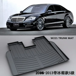 Use for W221 BENZ S-class Trunk Mats S350 S500 S550 S400 Customized Car Rear Trunk Storage Mat Waterproof Protective Pads mat