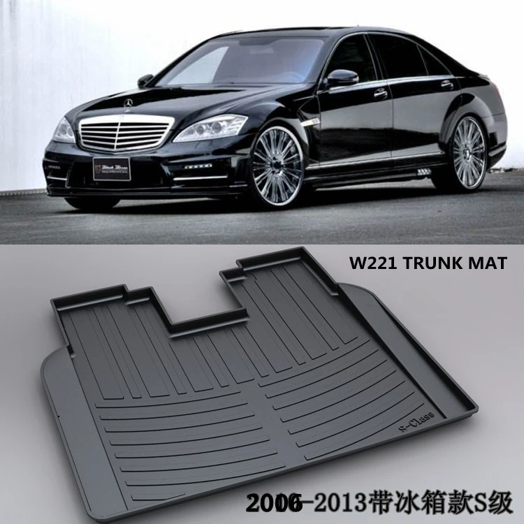 Użyj dla W221 BENZ s-class maty do bagażnika S350 S500 S550 S400 dostosowane samochód tylny bagażnik mata wodoodporny ochronny klocki Mat