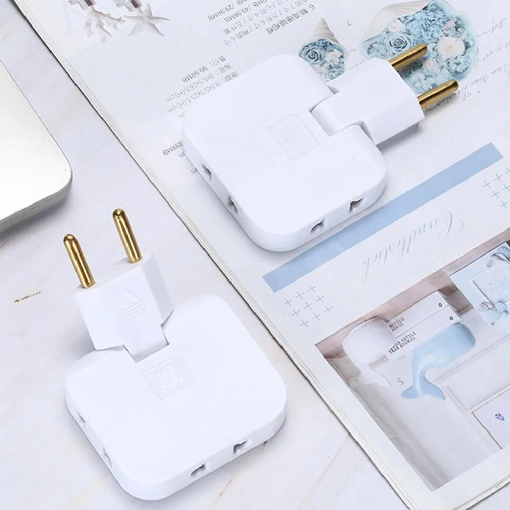1Pcs Rotatable Fulfillment Adjustable Wireless Multi-Plug Socket Adapter Electrical Socket Converter EU Plug