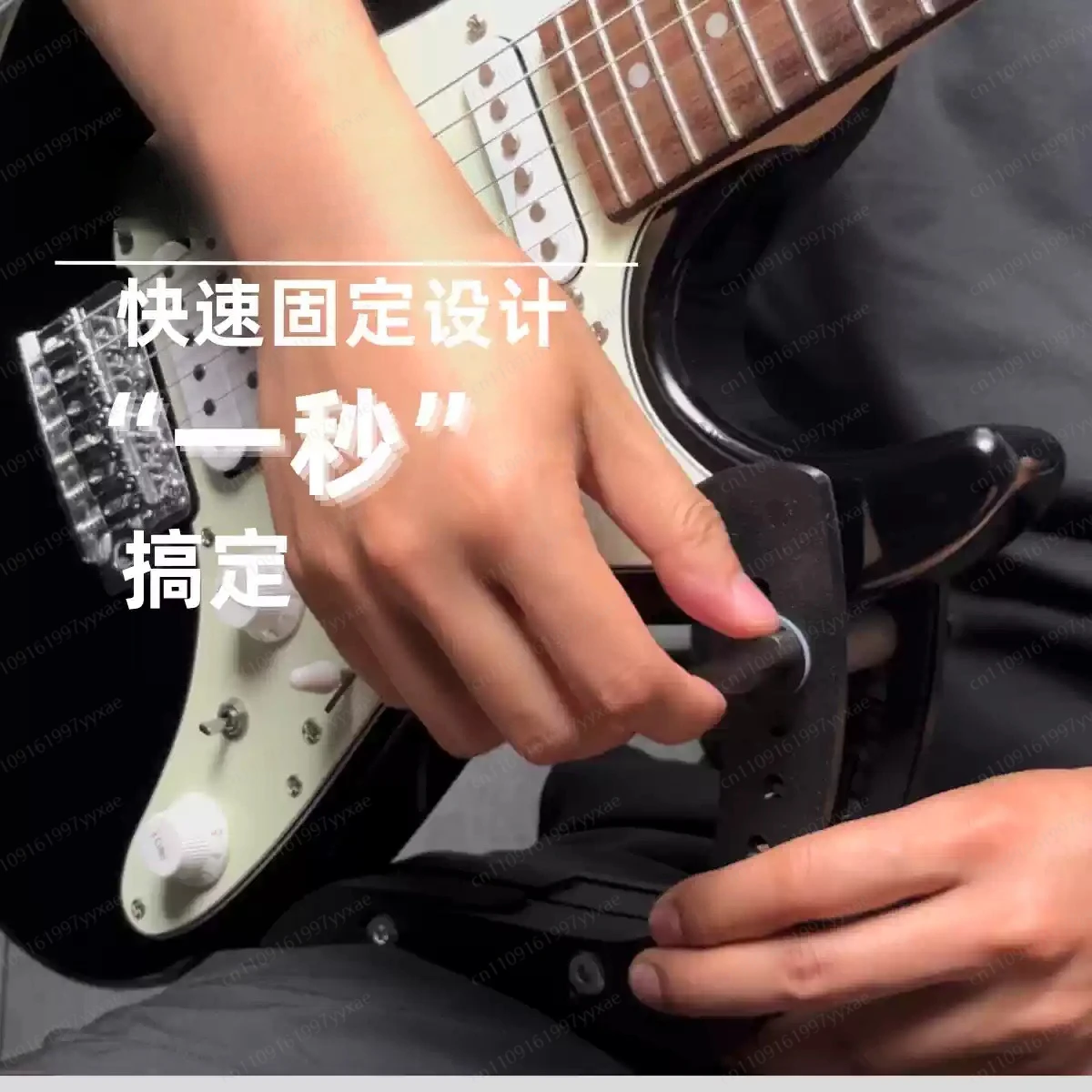 Ergonomic Guitar Support Stand for Electric Players - Adjustable Clamp, Lightweight & Secure Hold, Reduce Neck/Shoulder Strain