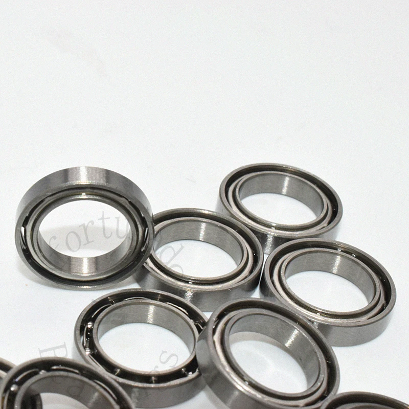 MR128-2.5 8*12*2.5(mm) 10PCS Open type Unsealed Metal Miniature chrome Steel Bearings