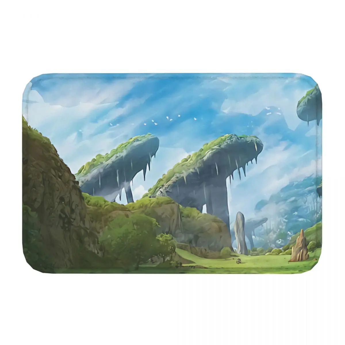 Xenoblade Kitchen Non-Slip Carpet Bionis Leg Bedroom Mat Entrance Door Doormat Home Decor Rug