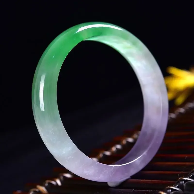 

Myanmar Round Bracelet Natural Jade Ice Jade bangle Small Jewelry Light Green Fashion Accessories Lucky Stone Gift for Mothe