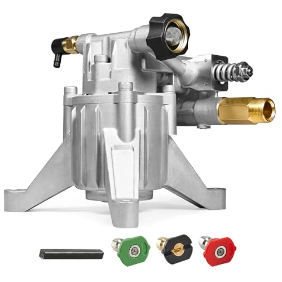 

7/8" Shaft Vertical Pressure Washer Pump - Rear Inlet/Outlet Max PSI @ 2.5 GPM OEM and Power Washer Pump for Gas Washer More Re