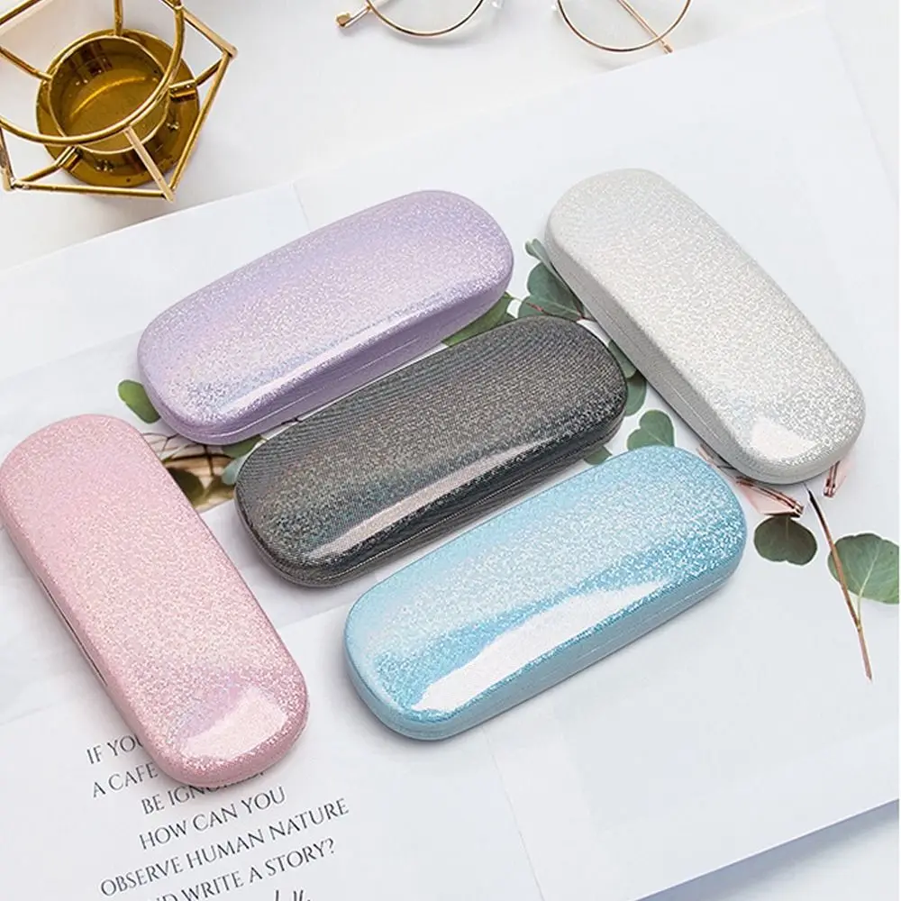 Fashion PU Pearlescent Myopia Glasses Case Sunglasses Box Buckle Box Optical Myopia Iron Box Student Simple Storage Box