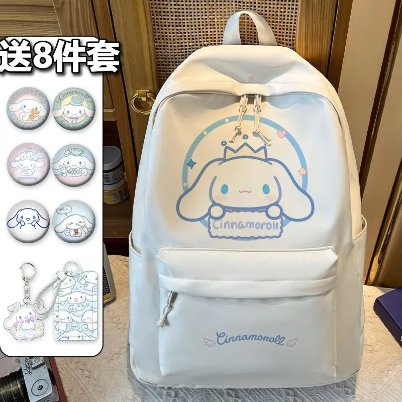 Imagem -05 - Sanrio Cinnamoroll Babycinnamoroll Mochila de Grande Capacidade Mochila Leve Estudante Bonito para Menina Nova Junta