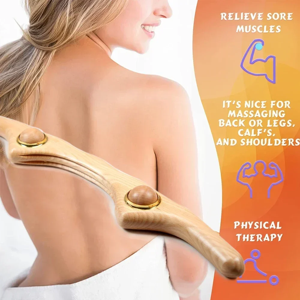 

Professional Wood Therapy Massage Tools, Maderoterapia Kit for Anticellulite, Gua Sha Tools for Body Shaping, Muscle Pain Relief