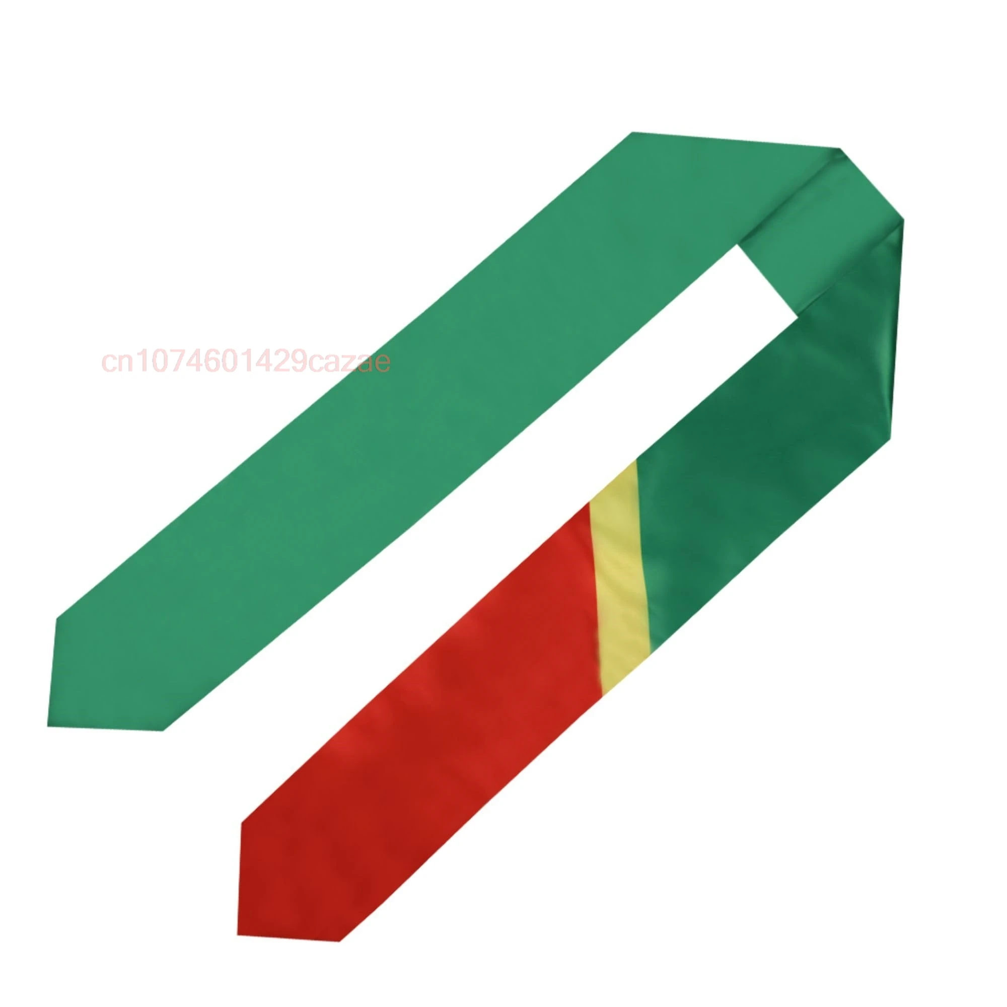 

Congo Flag 180*15CM Graduation Sash Stole Scarf Double Sided for Study Aboard International Class Of 2024