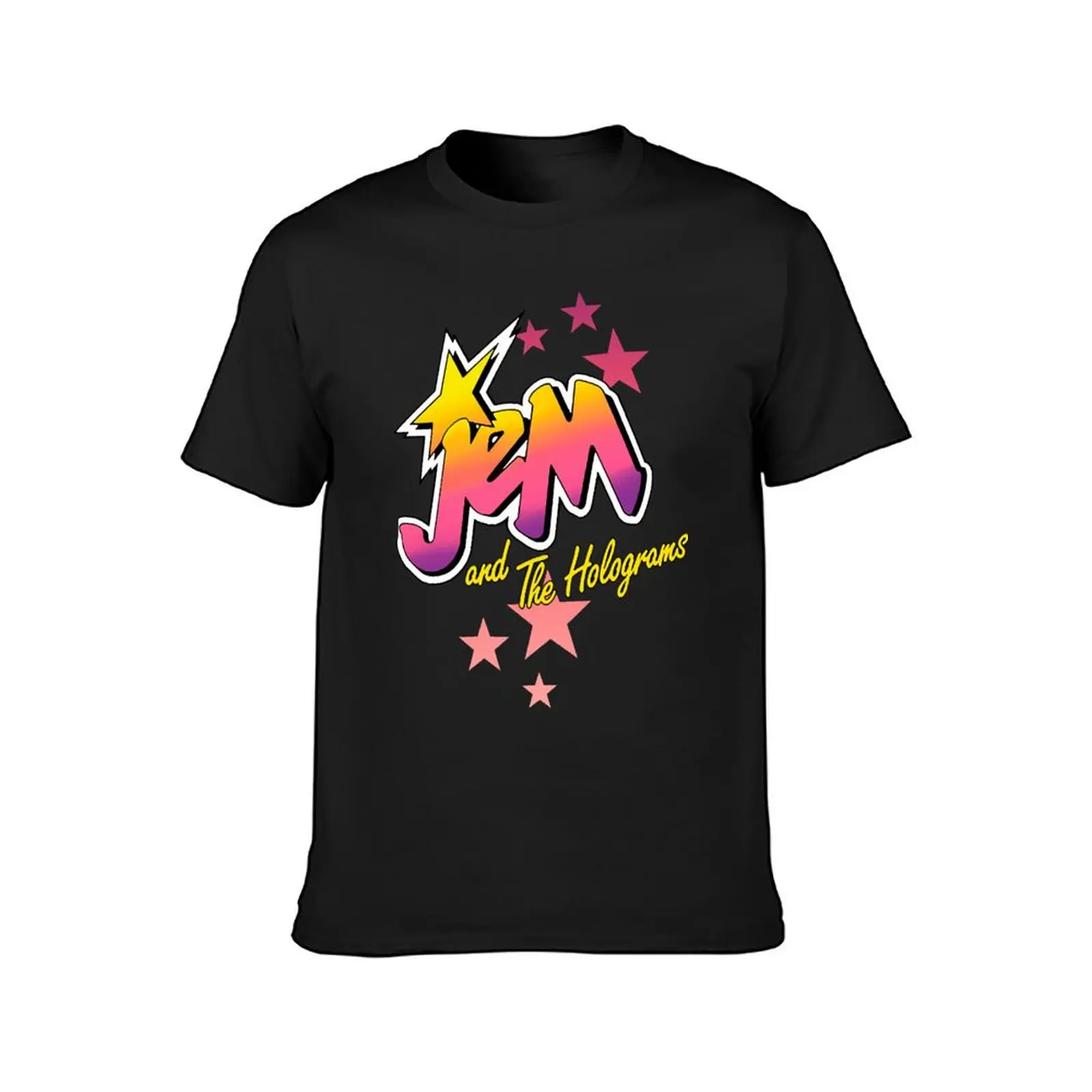 Jem and The holograms logo T-Shirt cute clothes blanks Short sleeve tee for a boy sweat shirts, men