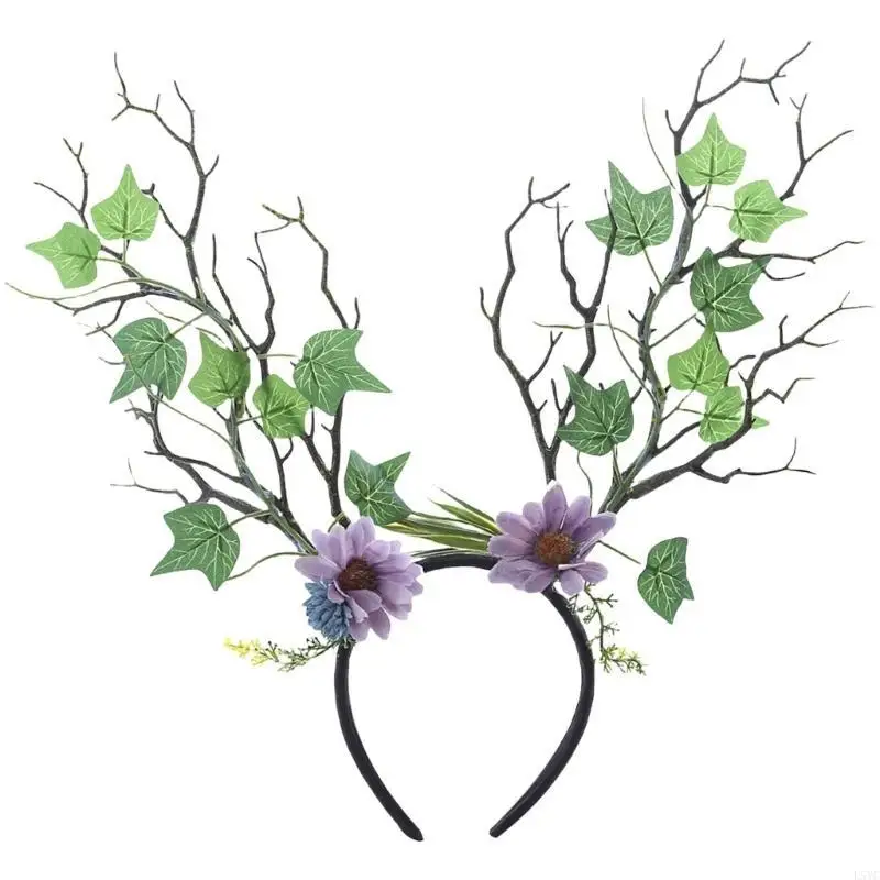 

L5YC Festives Headbands Stage Performances Hair Hoop Christmas Women Headwear