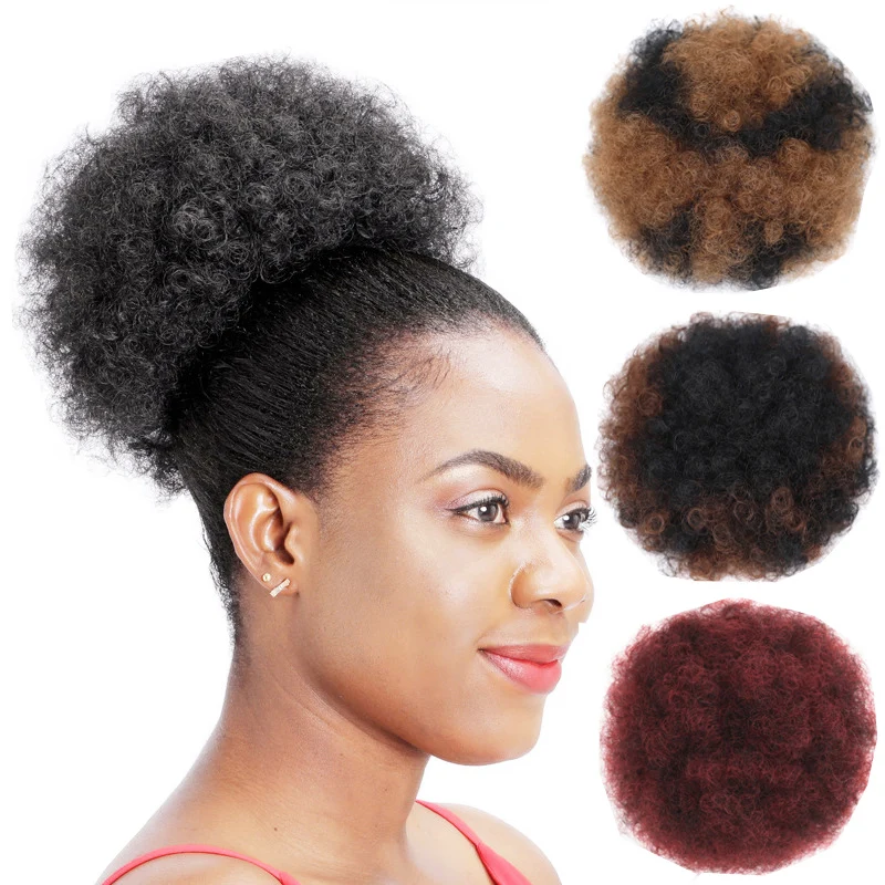 

Пышный накладной пучок Zolin Curly Chignon для женщин, черный/коричневый, из синтетических волос, для повседневного использования и придания объема