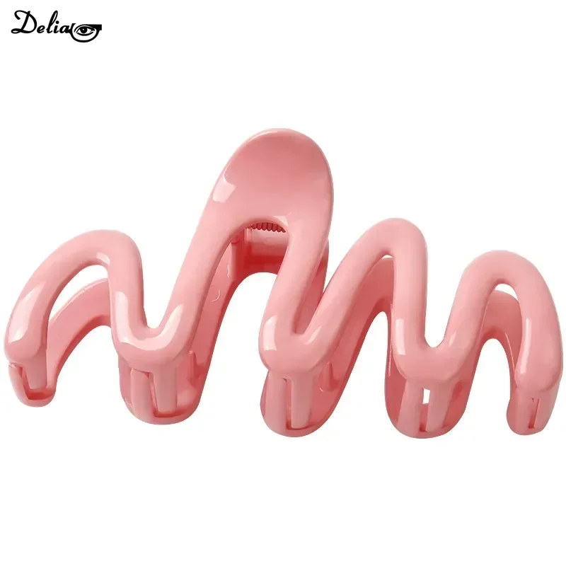 11CM Hair Clips Cream Blue Sweet Grab Clip Acrylic Large Crab Clip Headwear Fashion Women\'s Hair Accessories Claw Clip