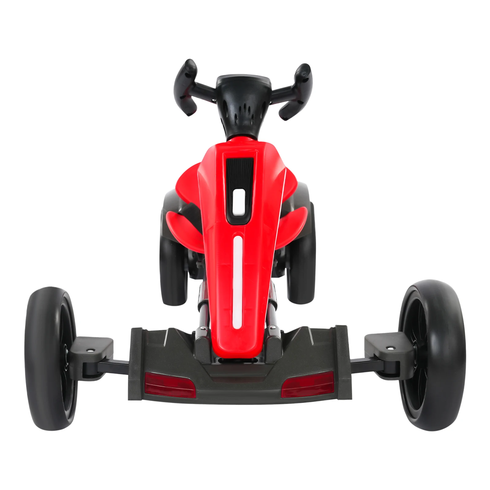 รถโกคาร์ทไฟฟ้าสำหรับเด็ก, มอเตอร์คู่ 390 แบบพับได้สำหรับเด็ก, รถโกคาร์ทแบบใช้เท้าถีบพร้อมเบาะปรับระดับได้และไฟ/เสียงเพลง