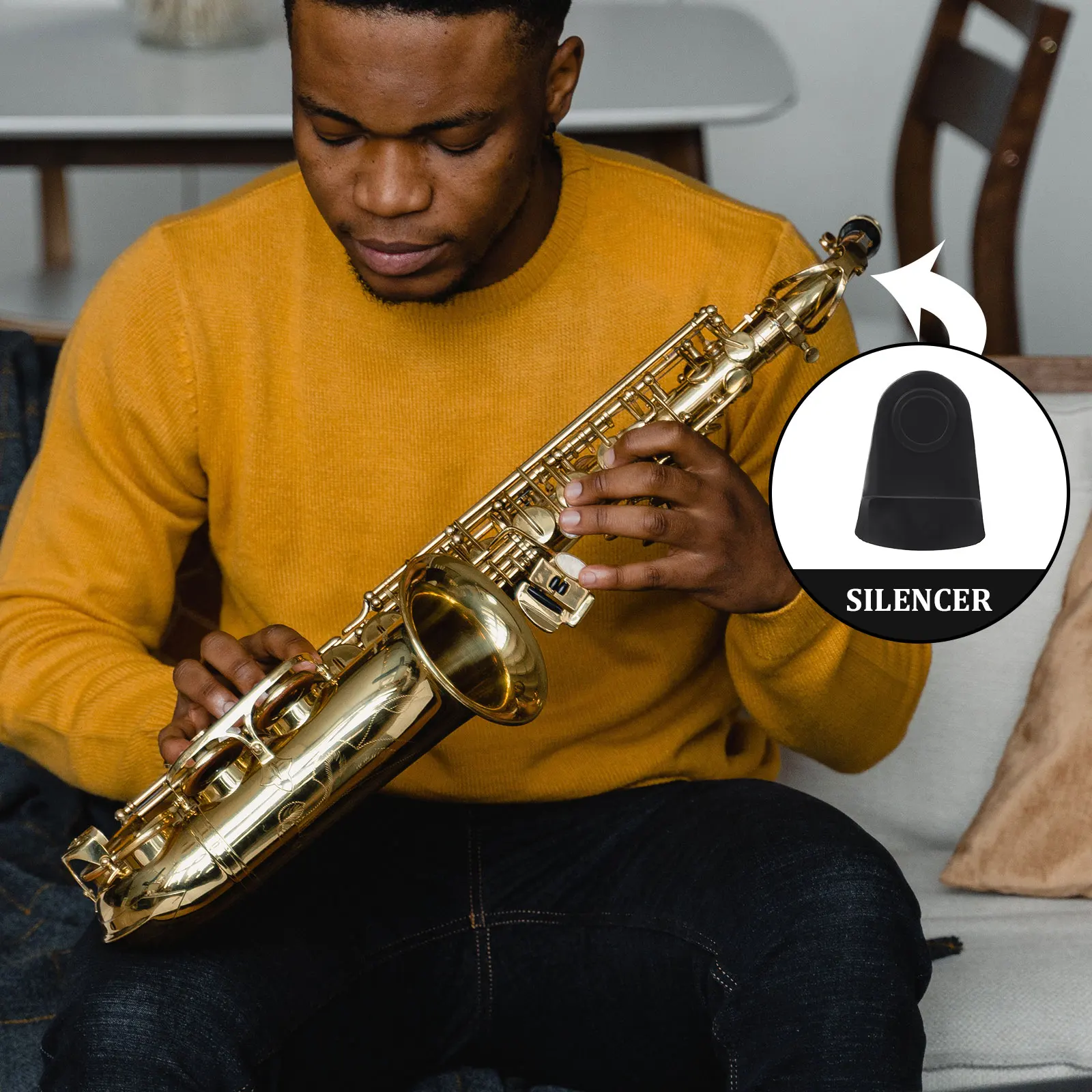 

Rubber Mouthpiece Protector Cover For Saxophone Lightweight Portable Practical Design Protective Case Accessories