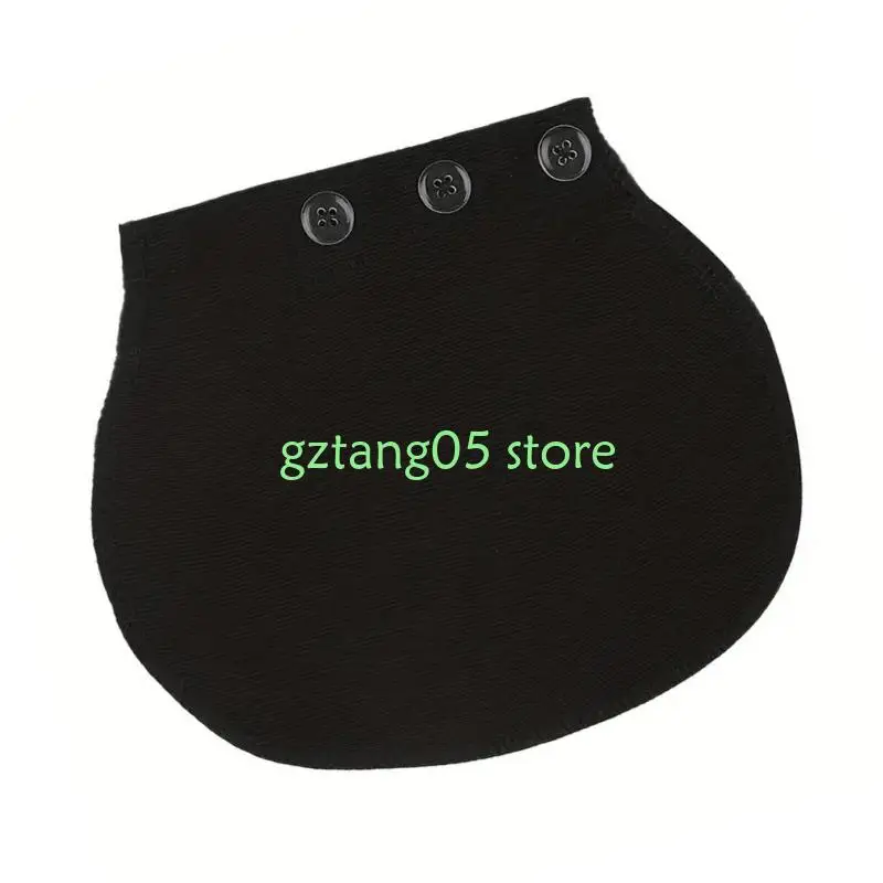 

57EE Adjustable Maternity Belt Extender Triple Hook Design for Pregnancy Cotton Spandex Waistband Expansion Accessory