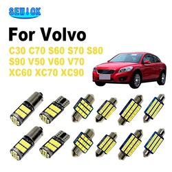 SEWICK 12V Canbus LED Bulbs Interior Map Light Kit For Volvo C30 C70 S60 S70 S80 S90 V50 V60 V70 XC60 XC70 XC90 Car Accessories