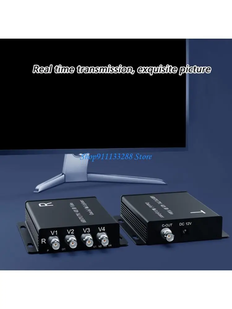 G88D AHD/CVI/TVI 4CH Coaxials Multiplexer For Safety System With Clear picture