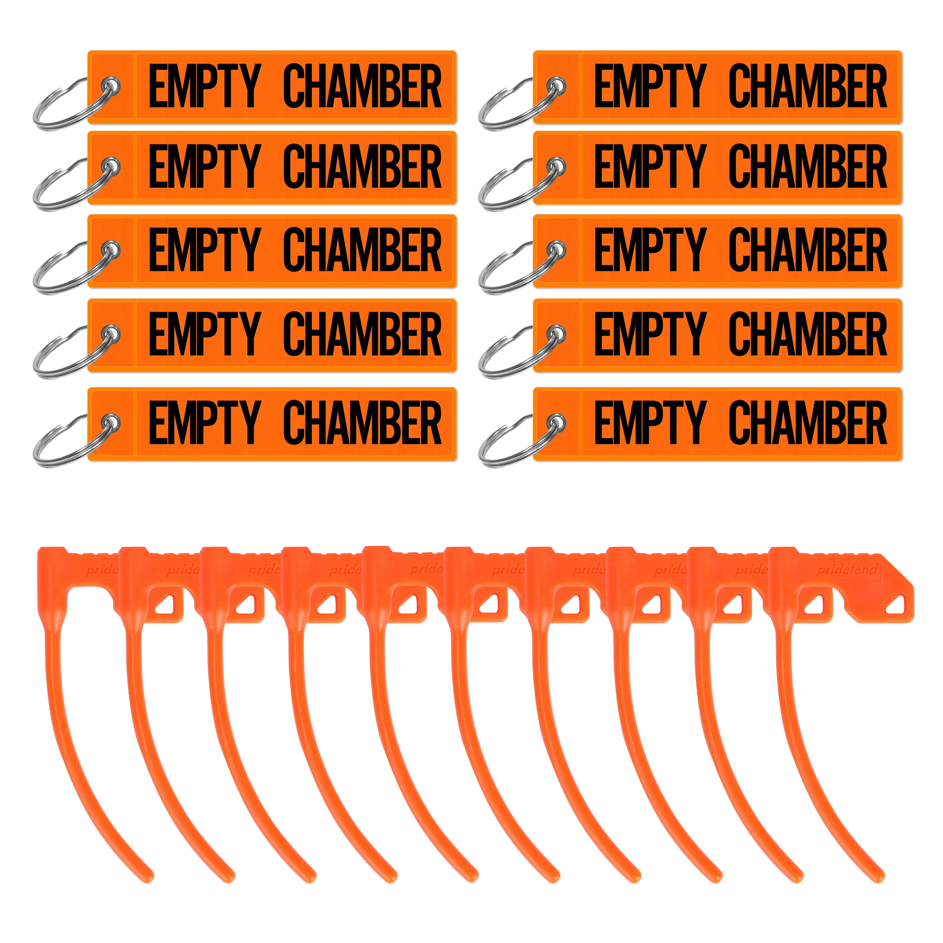 Pridefend Kamerveiligheidsvlag met reflecterend licht Helder oranje tags voor geweer Pistool Shotgun - Universele pistoolaccessoires