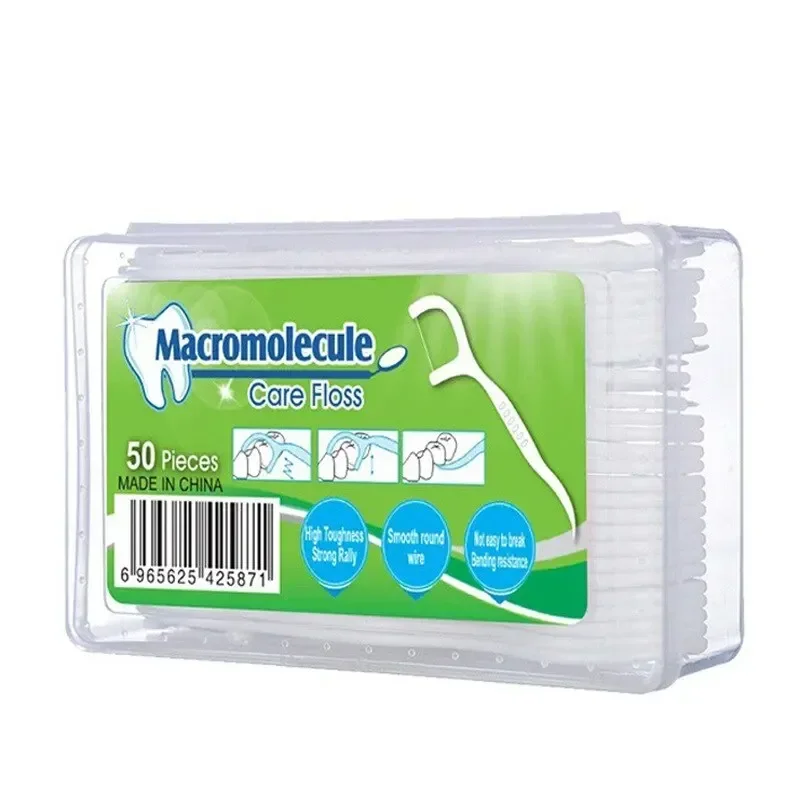 50-200 قطعة عصا خيط البوليمر عالية الشد الخيط العناية بالفم الخيط عصا المتاح مسواك لوازم طب الأسنان خيط تنظيف فائق الدقة #2