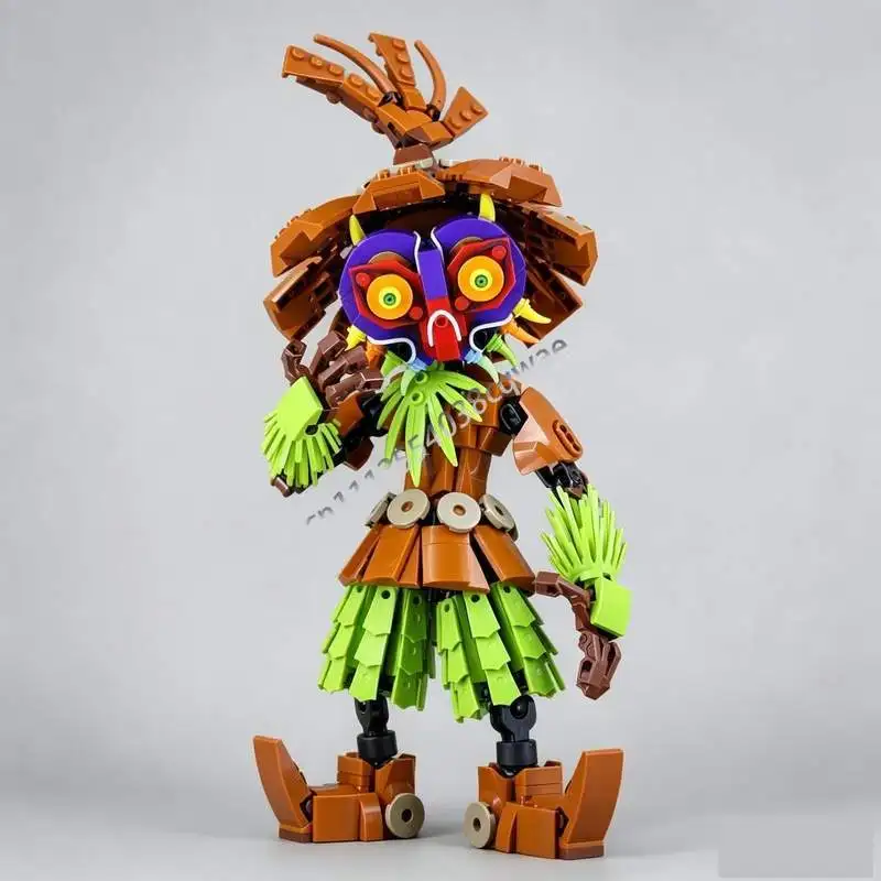 572PCS MOC Fantasy Character Mysterious Forest Figure Model Custom Puzzle Creative Assembly Educational Toy Gift Building Blocks