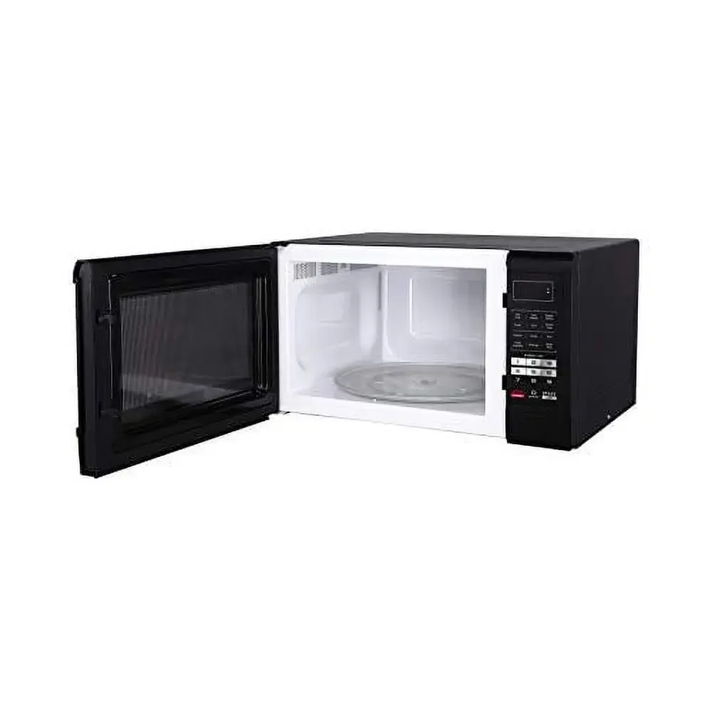 1.6 Cu. Ft. White Countertop Microwave 1100W 3 Auto Defrost Menus One Touch Cooking