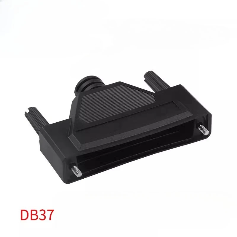 100pcs Universal DB9 DB15 DB25Pin Serial Port Plug HousingTail Boot Black Glue Shell DB37 Male/Female General Molding Outer Mold