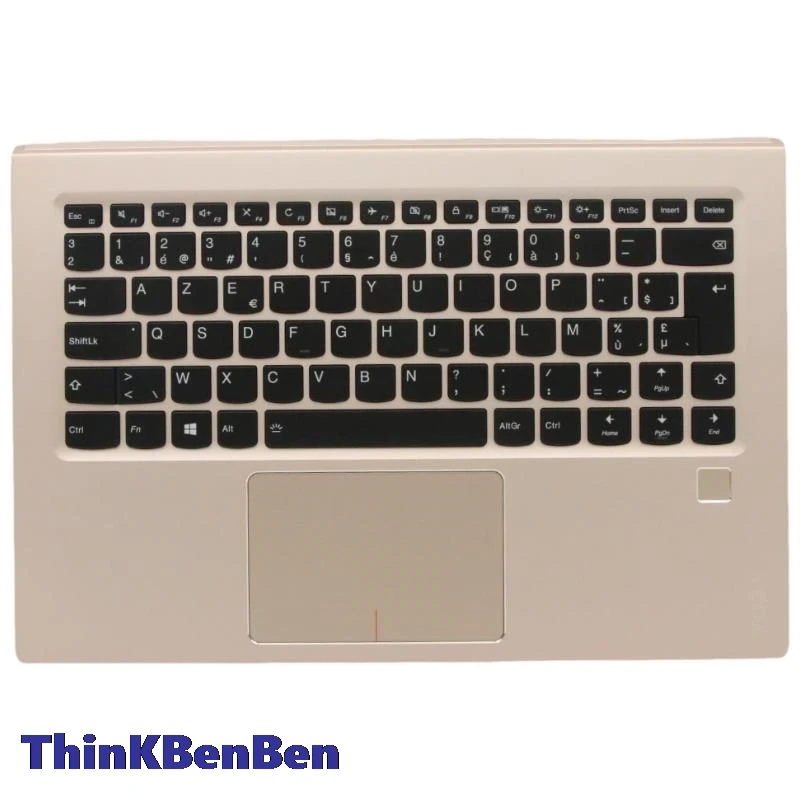 

BE Belgian Keyboard Golden Upper Case Palmrest Shell Cover For Lenovo Yoga 910 13IKB Glass Yoga5 Pro Laptop 5CB0M35115