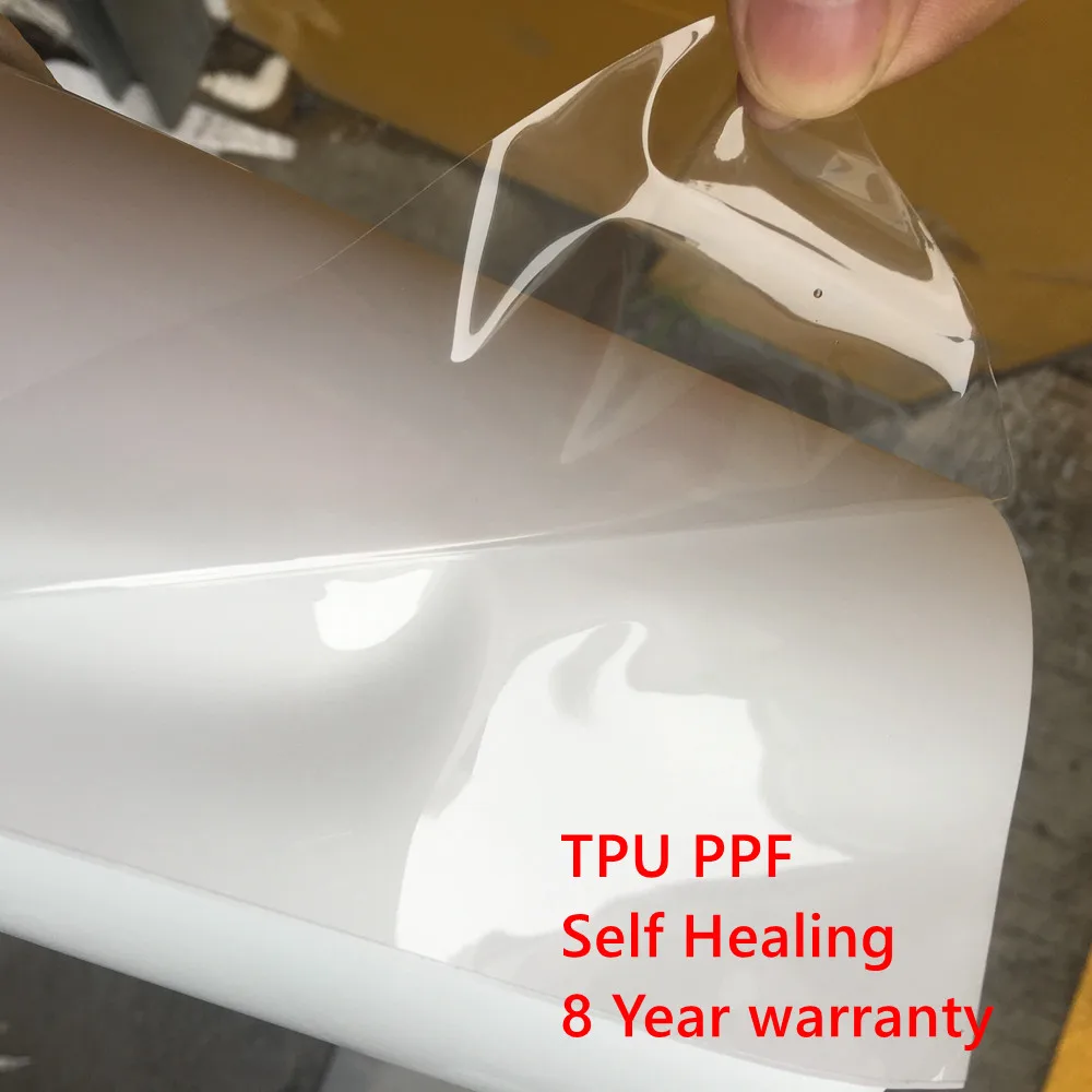 تُوفِّر فيلم حماية الطلاء TPU PPF بسماكة 7.5 ميل وعمر 8 سنوات حماية فائقة لسيارتك من الخدوش والتصفر