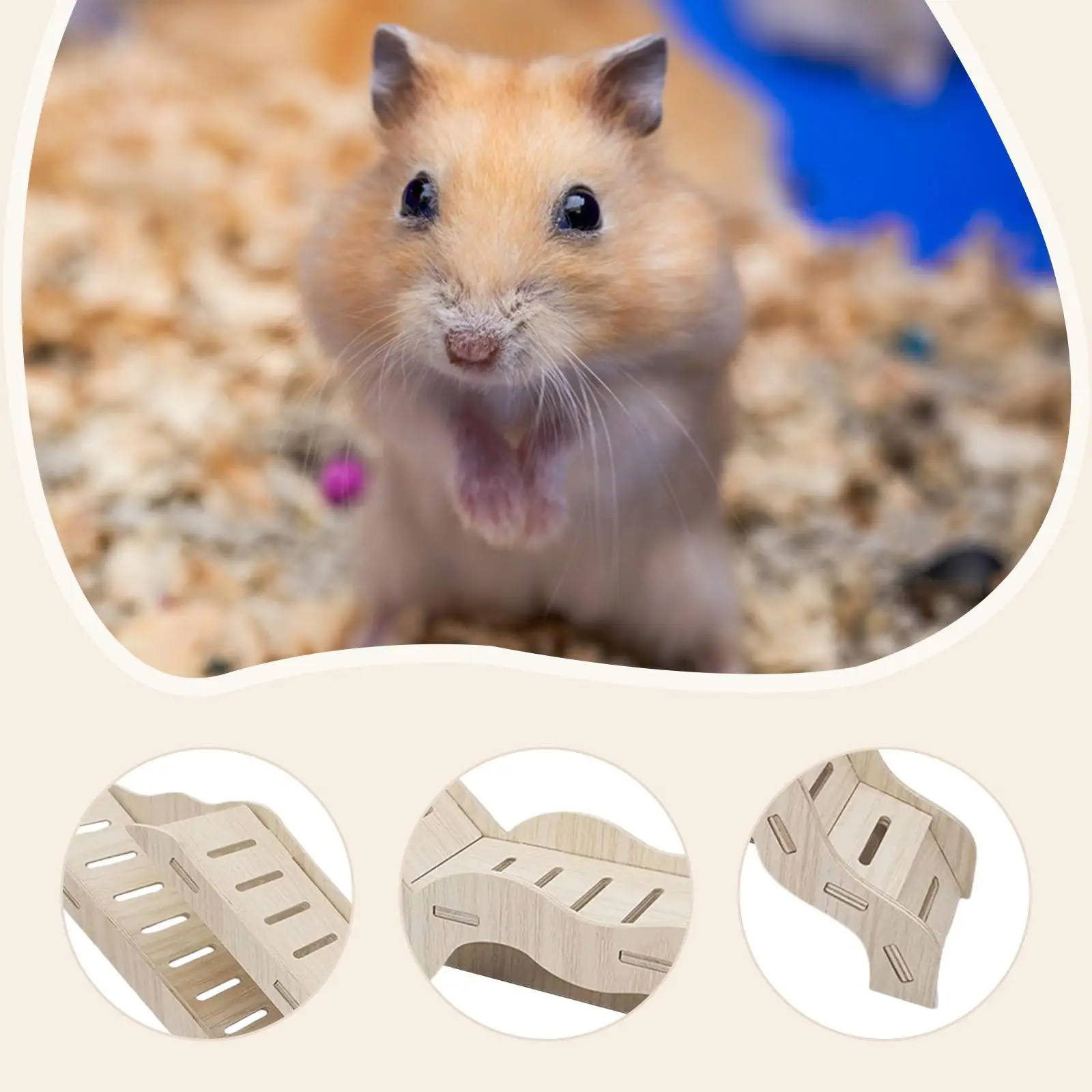 بيت الأزيز الخشبي متعدد الأغراض لديكور المناظر الطبيعية للقفص ومساحة الإخفاء