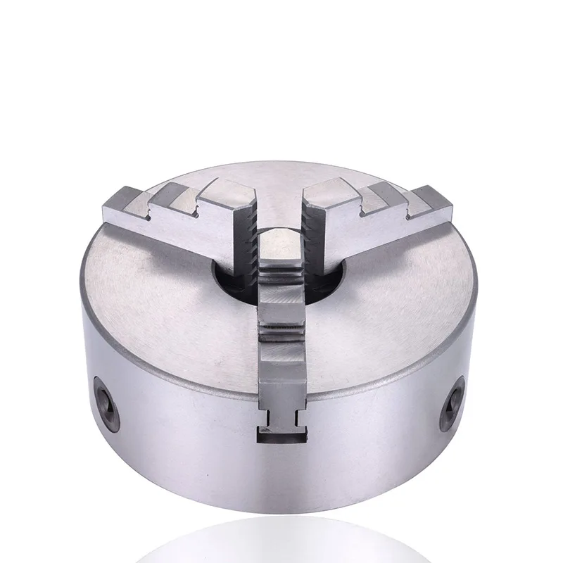 K11 125 Three-jaw Self-centering Chuck with Set The Globe, Three jaw chuck Positive Claw Against Claw Through Hole Chuck