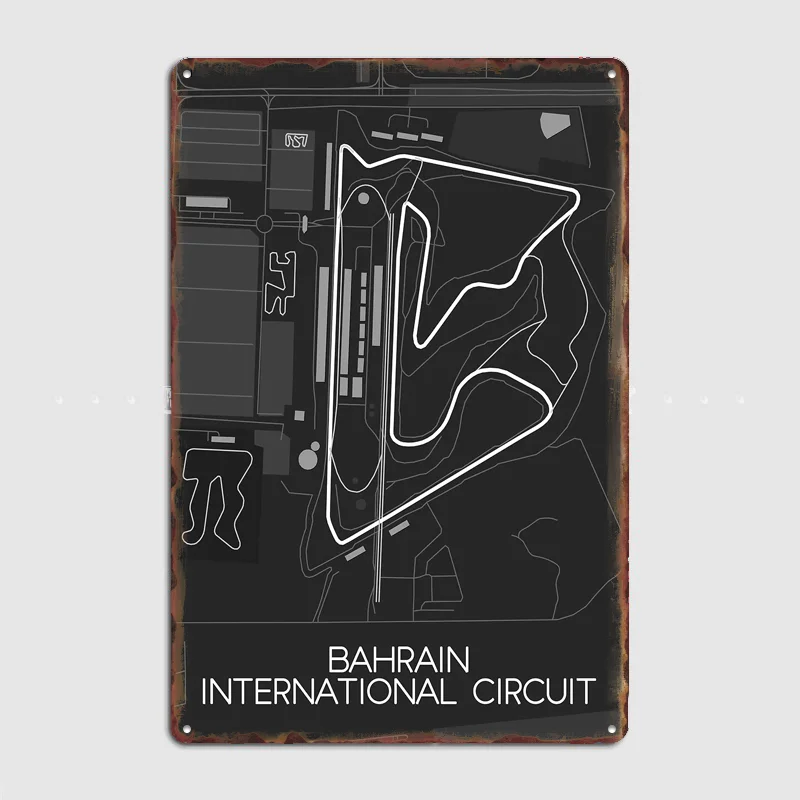 Bahrain International Poster Metal Custom Sign Indoor Decor Pub Club Room Decoration Bar Posters Home Wall Decor