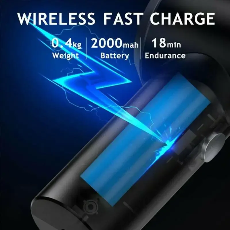 Mini Aspirador de Pó Portátil 3 em 1 USB Recarregável