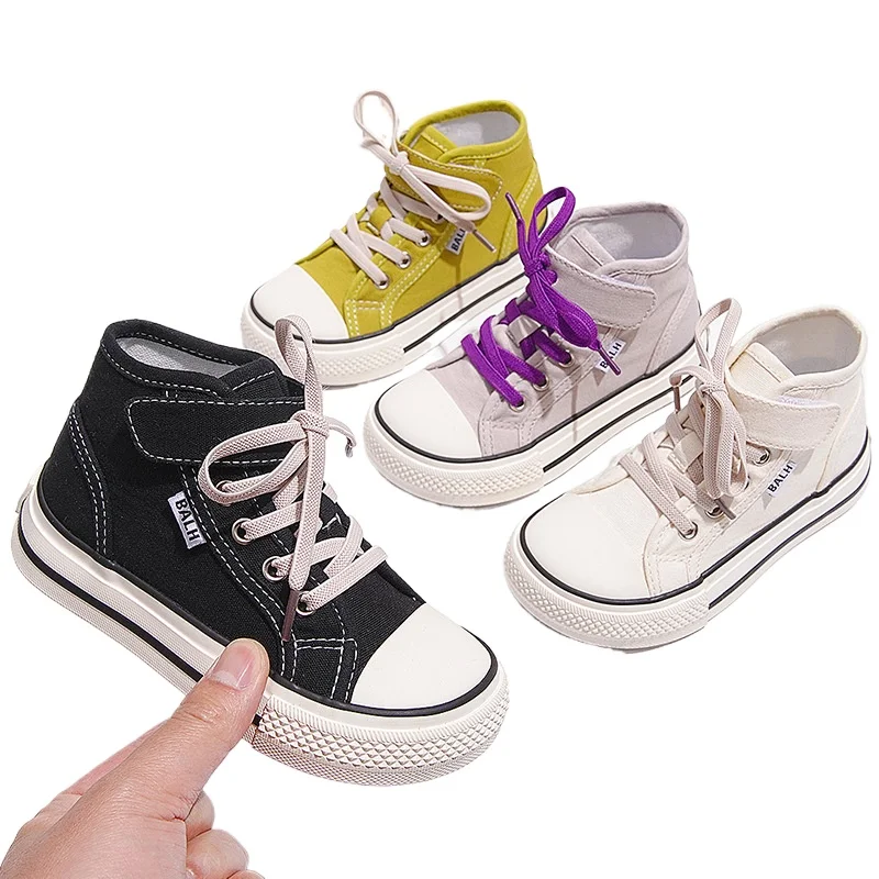أحذية قماشية للأطفال عالية الجودة للأولاد أحذية كاجوال قابلة للتنفس ربيع جديد النسخة الكورية ملابس الفتيات أحذية قماشية قابلة للتنفس
