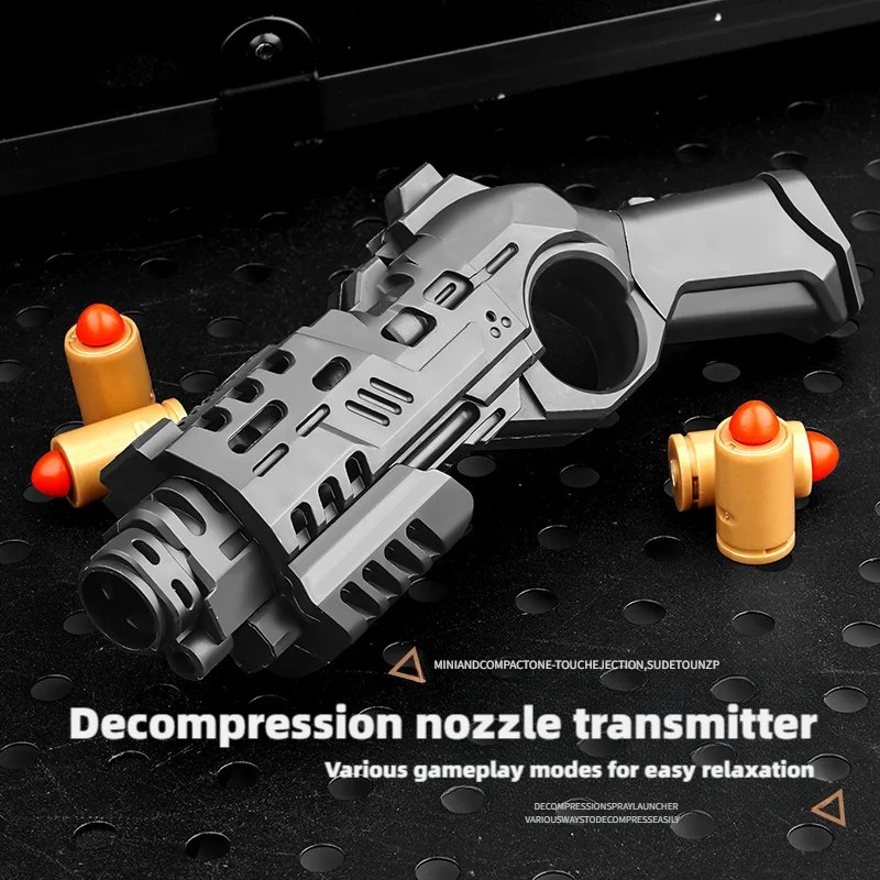 Multi Playability Ratchet Flip Antistress Toy Gun Ejection Shell Stress Relief Fidget Spinner Fidgeting Toys Adult Pistol