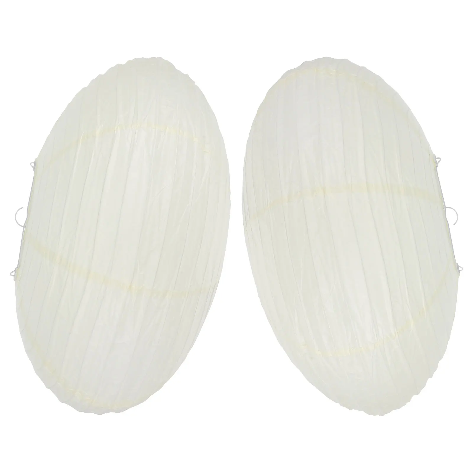 

2pcs Paper Shade Decorative Beige Replacement Foldable Pendant Lampshade Home Party Wedding Replacement Lampshade Lighting