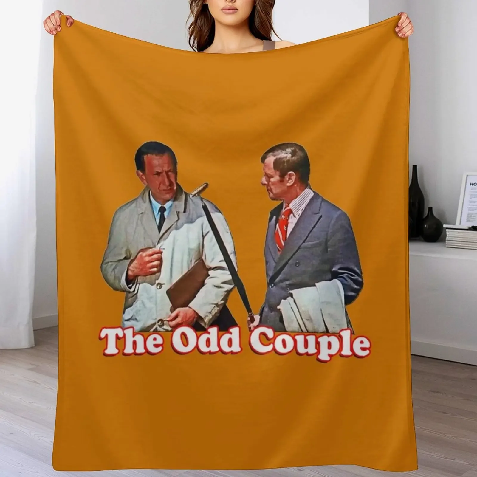 

Retro Throwback The Odd Couple Felix and Oscar Tribute Throw Blanket Luxury Soft Beds Sleeping Bag Loose Blankets