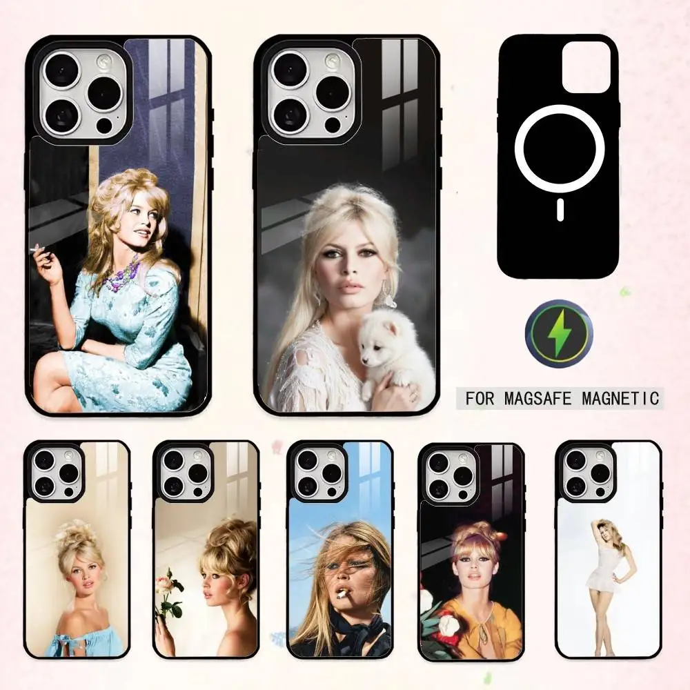 

B-Brigitte B-Bardot-S Phone Case For iPhone17,16,15,14,13,12,11 Plus,Pro Max Magnetic For Magsafe Wireless Charging