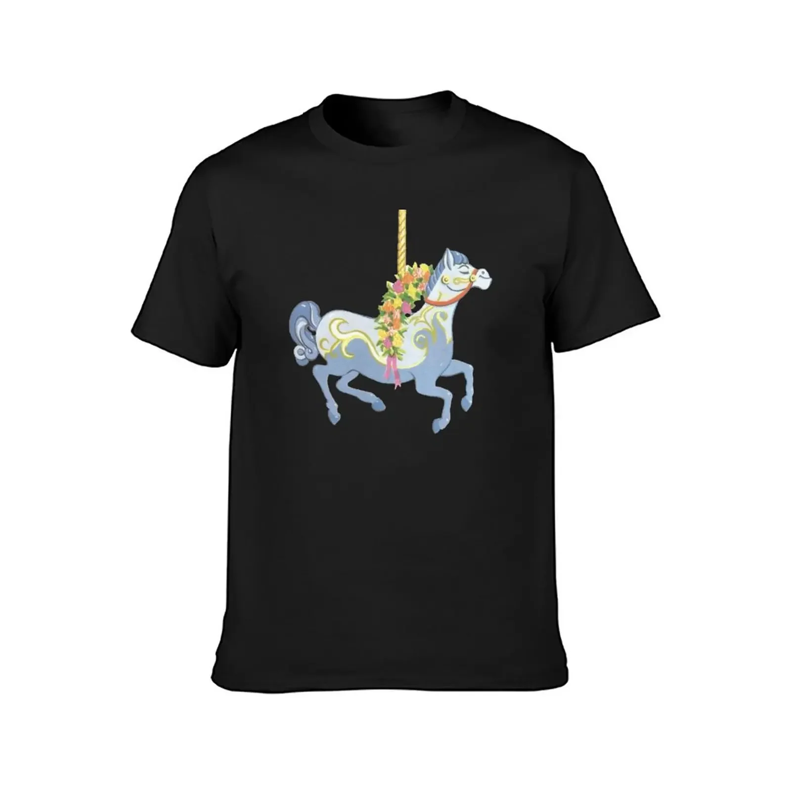 Jolly Holiday Carousel T-Shirt baggy shirts plus size tops men clothes