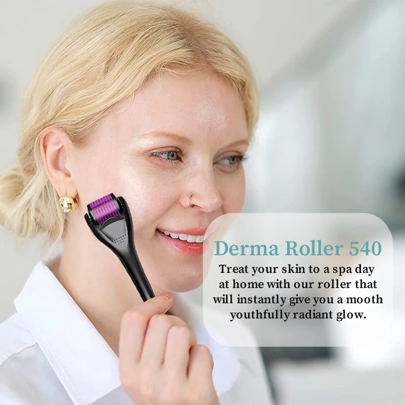 0.2/0.25/0.3mm 540 Derma Roller rullo per la cura della pelle barba Derma Roller DRS 540 aghi Microneedling Roller ricrescita dei capelli