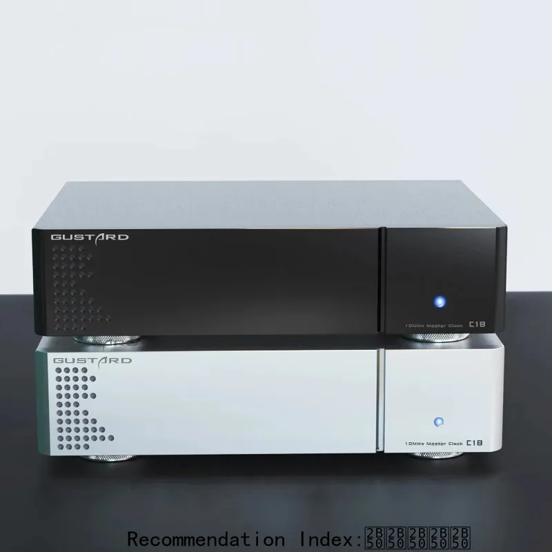 GUSTARD C18 HiFi Master Clock, Ultra-Low Noise OCXO for DAC/CD Transport/Streamer, Low Phase Noise -110dBc@1Hz, 8E-13 Allan Devi