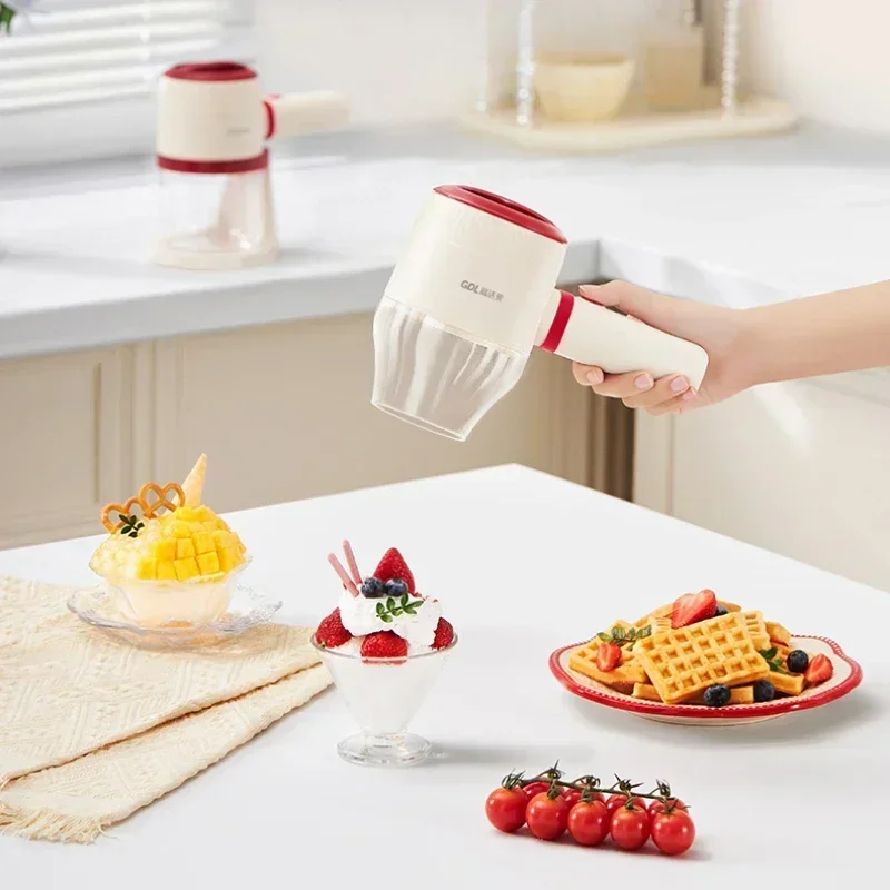 

new Electric ice shaver household small handheld ice shaver smoothie machine sand continuous ice artifact