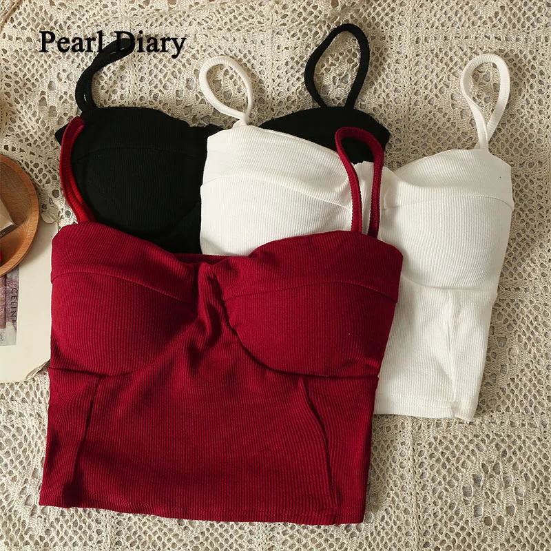 

Женский сексуальный бюстье Pearl Diary, готический корсет, топ для ночного клуба, Женский обрезанный топ с эффектом пуш-ап, модные вязаные топы