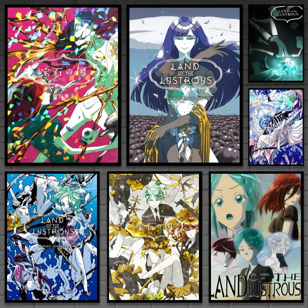 anime l-Land of the Lustrous Poster Versatile HD Waterproof Wall Art Self-Adhesive Decor for Any Space Ideal Gift